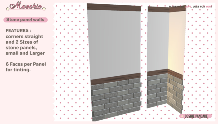 M. Wall - Stone/Wood Panel {BOX}