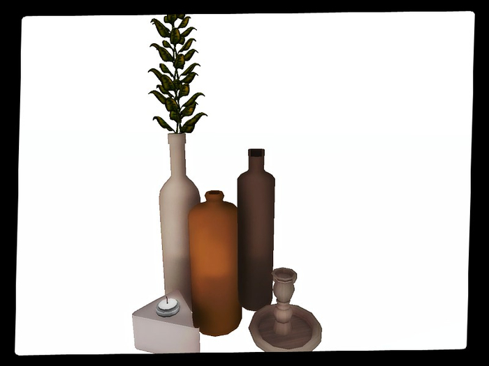 [AE] Home Decor - Bottles Decor- Latte