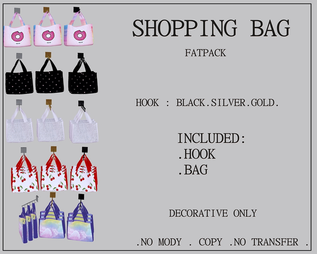 :: Believe ::  Shopping Bag Fatpack