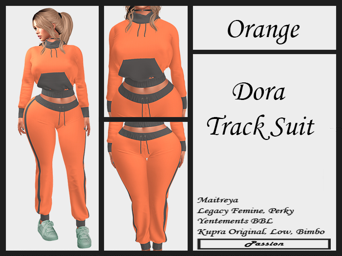 Passion-Dora-Track Suit-Orange
