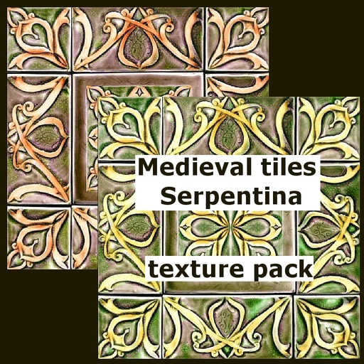 Medieval tiles Serpentina texture pack