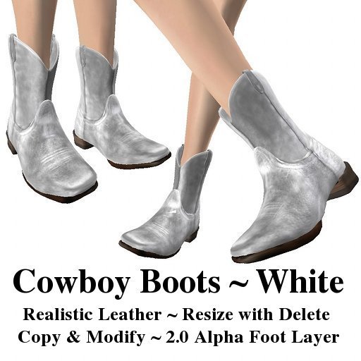 Cowboy Boots ~ White