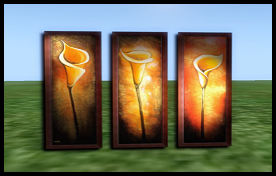 tulips painting (1 prim)