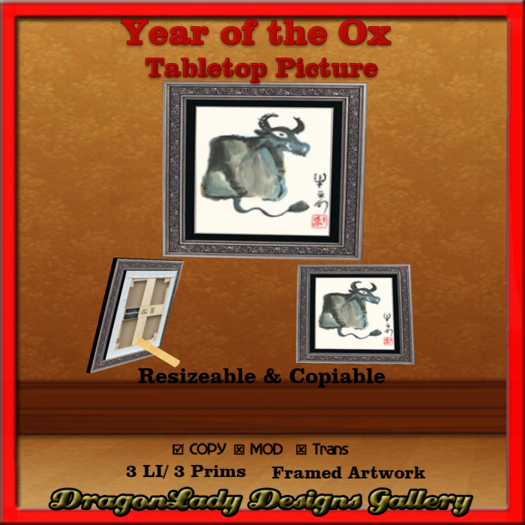 Year of the Ox Tabletop Picture