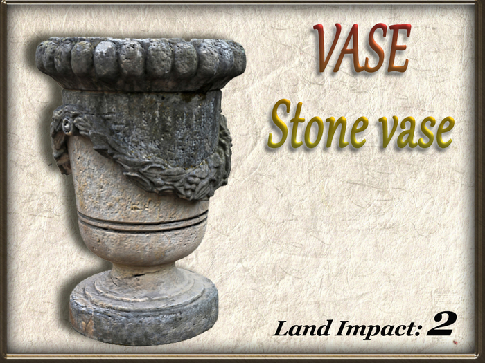 VASE - Stone vase (2 li) Full Perm