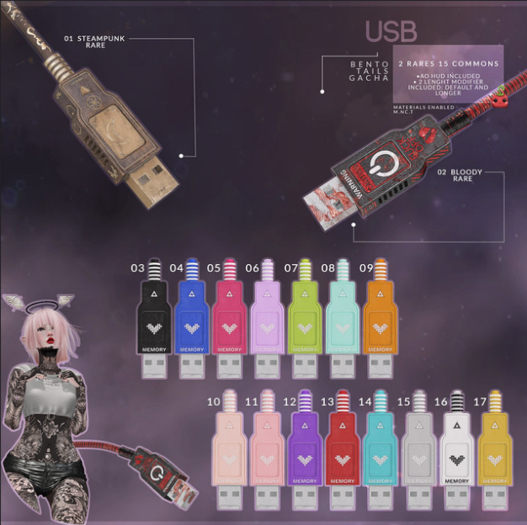 09[Cubic Cherry] {USB} tail ORANGE (BOX)