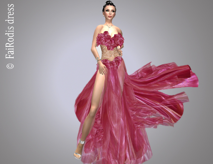 FaiRodis Red flower dress pack