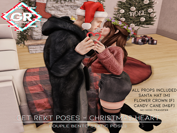 [GR] - Christmas Heart Bento Couple Pose [Rezz me]