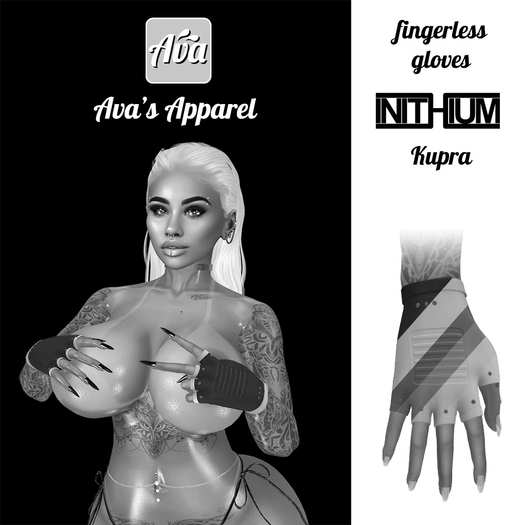 Ava's Apparel: fingerless gloves - [DEMO] (wear me)