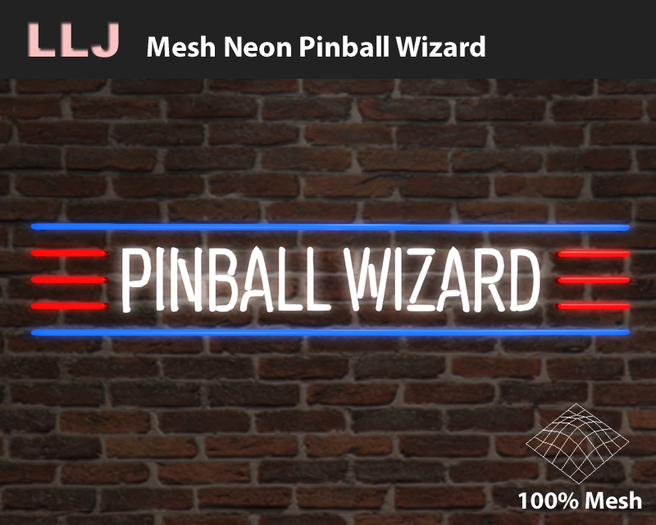 LLJ Mesh Neon Pinball Wizard