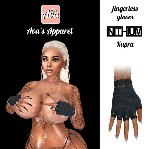Ava's Apparel: Fingerless gloves - grey (wear me)