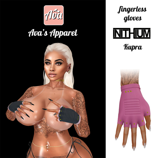 Ava's Apparel: Fingerless gloves - hot pink (wear me)