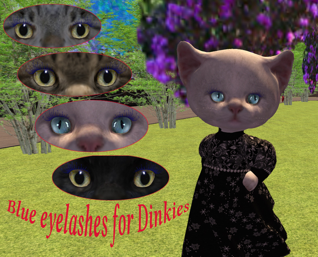 Blue lashes for Dinkies