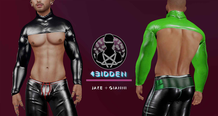 .::4BIDDEN::.Chad Latex Crop FatPack
