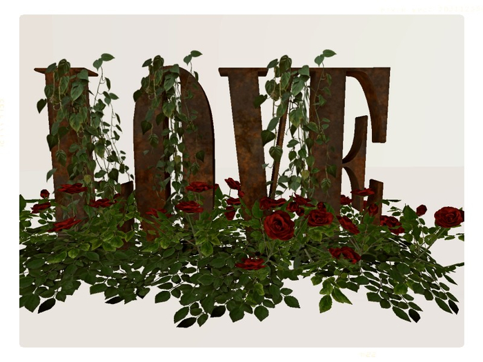 [AE] Garden STore- LOVE Rose Garden