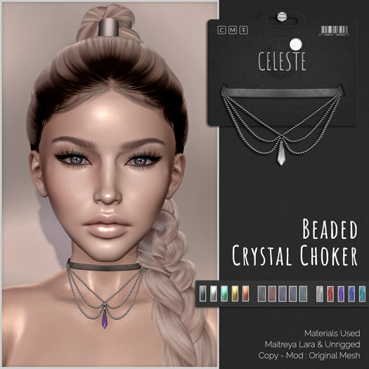 CELESTE - Rigged Beaded Crystal Choker - Fatpack