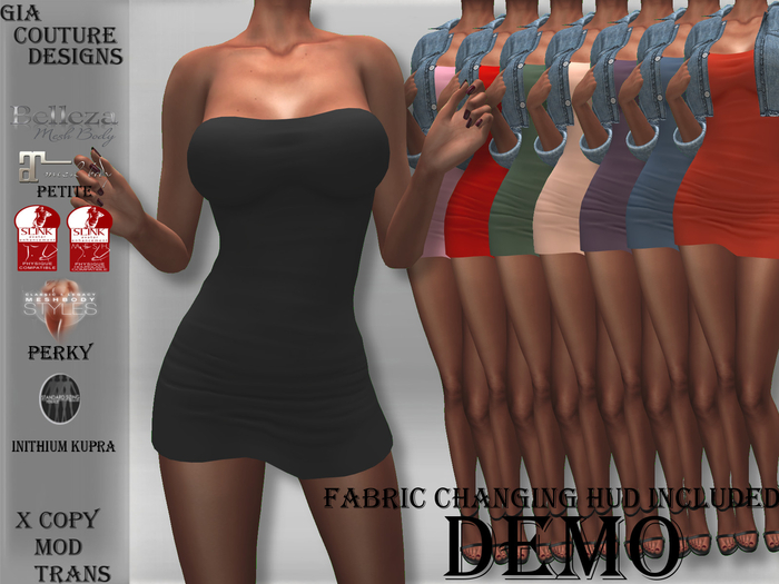"GCD" Kay Strapless Dresses DEMOS