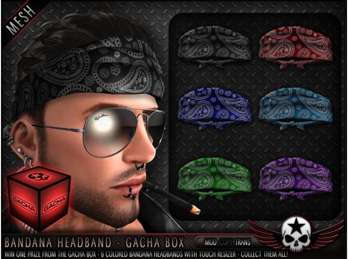 = REBELLION = BANDANA HEADBAND (PURPLE)