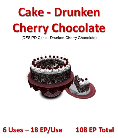 DFS PD Cake - Drunken Cherry Chocolate / Slice (Texture)