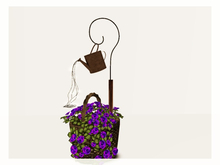 [AE] Home Decor - Roses in Basket Planter- Purple