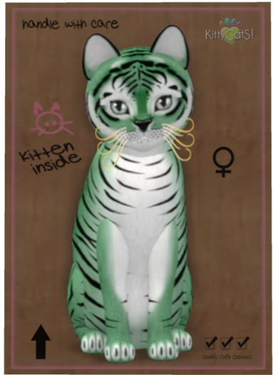 KittyCatS Box - Tiger! - Dusky Green