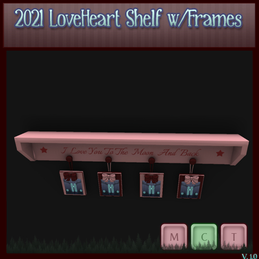[. HEATHEN .] Shelf w/Frames-3Li {REZ}
