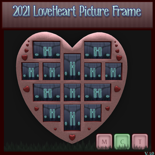 [. HEATHEN .]  LoveHeart Picture Frame-3Li {REZ}