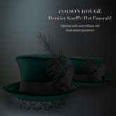 POISON ROUGE Dernier Souffle Hat Emerald