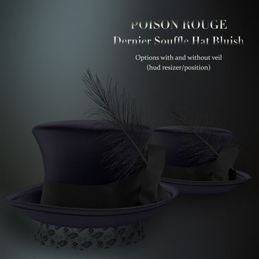 POISON ROUGE Dernier Souffle Hat Bluish