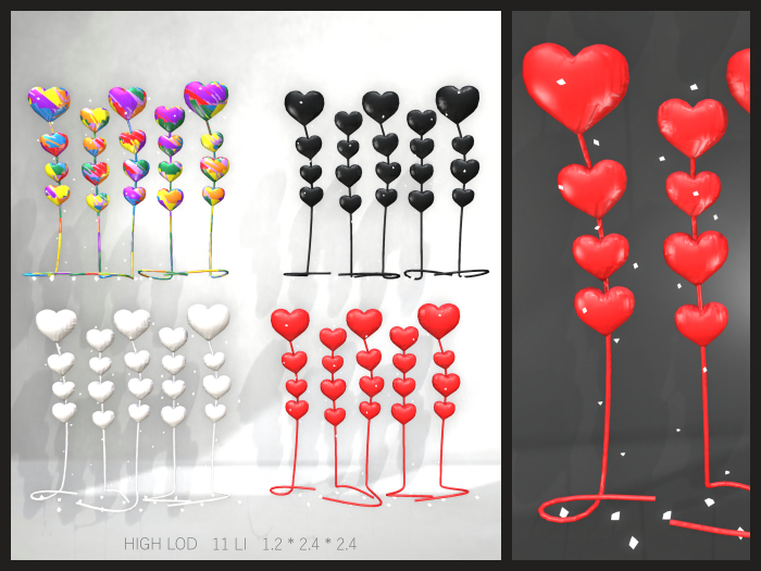 !Auralia :: Heart Balloon Decor - 4 Types