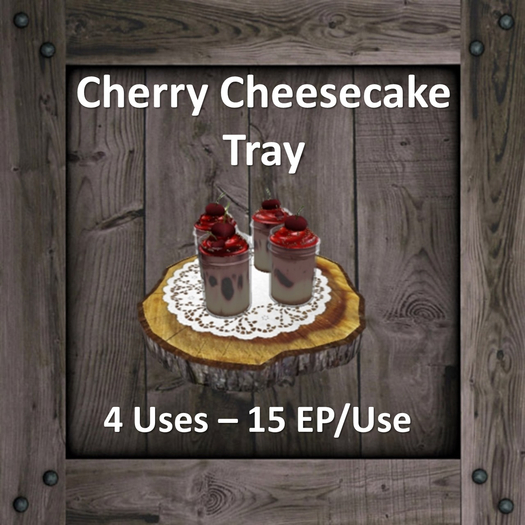 DFS PD Cherry Cheesecake Tray / Jar (Texture)