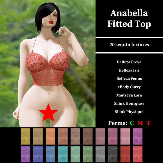 CDKC.10010054 - Anabella Fitted Top - sequin set 4 demo