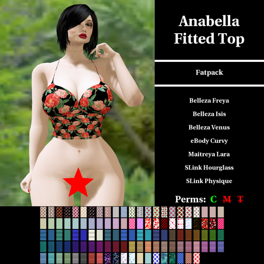 CDKC.10010054 - Anabella Fitted Top - fatpack