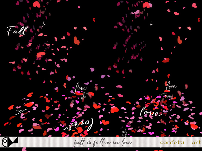 ODd Kinetic Art " Fall In Love" Confetti