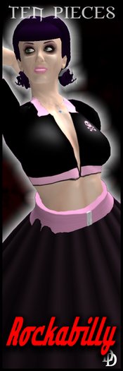 Dare Designs: Rockabilly - black/bubblegum