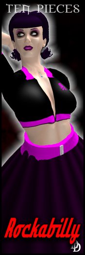 Dare Designs: Rockabilly - black/pink
