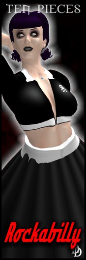 Dare Designs: Rockabilly - black/white