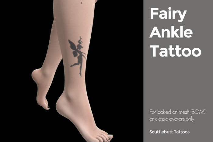 .::Scuttlebutt::. Fairy Ankle Tattoo