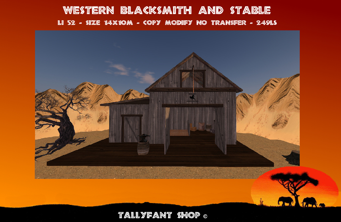 Western City Blacksmith Stable
