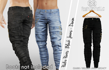 Pedro Male Pants Black Jeans - Denim - Signature Gianni, Belleza Jake, Legacy - FashionNatic