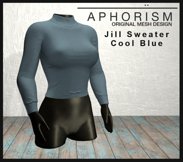 !APHORISM! - Jill Sweater Cool Blue
