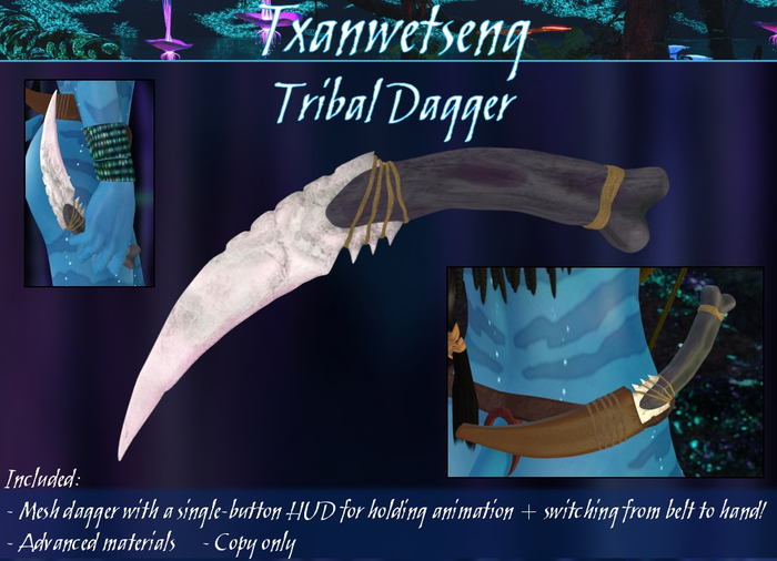 Txanwetseng Box ::  Tribal Dagger [Style 1]