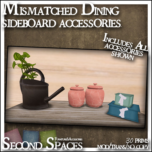 Mismatched Dining Sideboard Accessories (bxd)