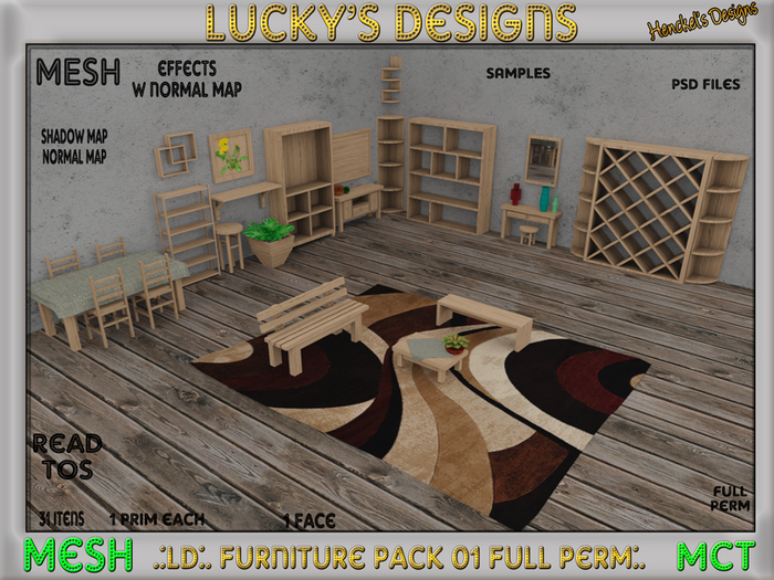 .:LD:. Furniture Pack 01 FULL PERM:.