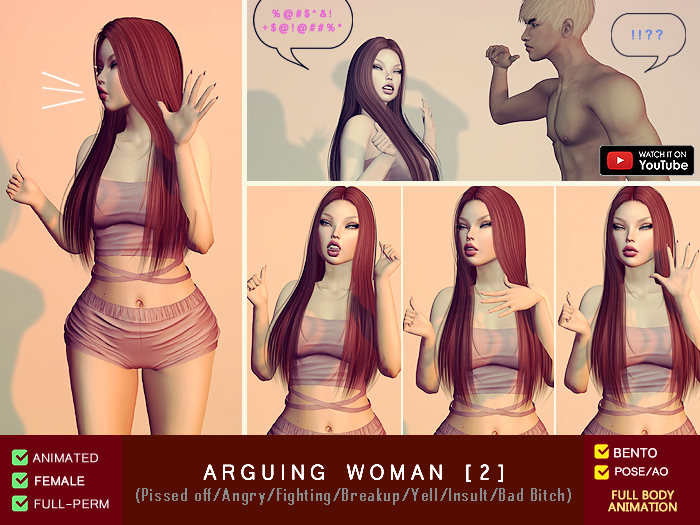 Arguing Woman [2] (Fight/Attitude/Breakup)