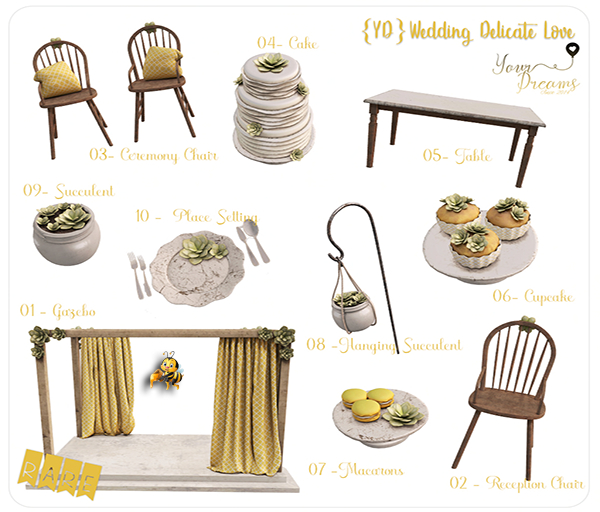 ::HG:: {YD} Wedding Delicate Love  -  Gazebo RARE