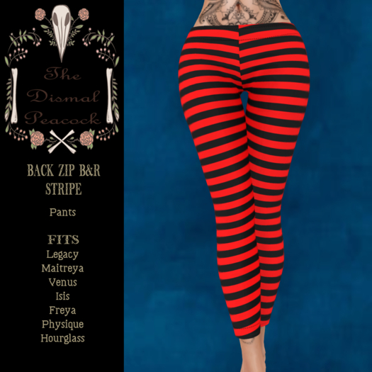 ::DP:: Back Zip B&R Stripe