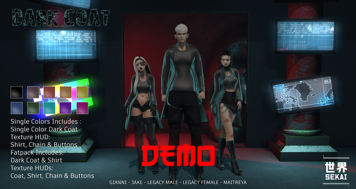 +SEKAI+ Dark Coat - [DEMO]