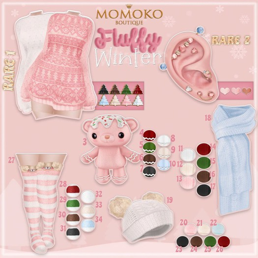 {Momoko} Fluffy Winter Ears  RARE