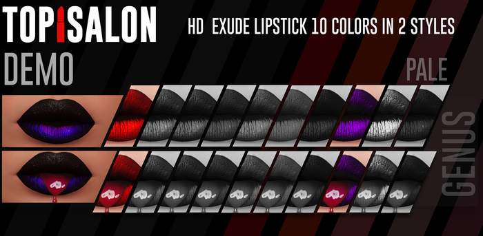 TOP1SALON - HD EXUDE LIPSTICK (Genus) DEMO